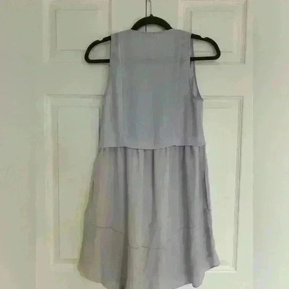 Wilfred Light Gray V-Neck Mini Dress - Picture 4 of 7